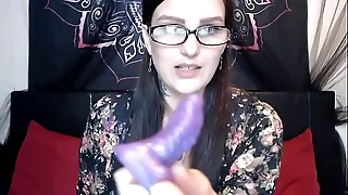 Camgirl Vlog Chat &num;1 Unboxing Unrestrained DRAGON Package&excl; New cum tube Dildo&excl; BBW with Tattoos