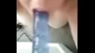 Deepthroating dildo